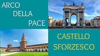 Arco Della Pace/ Castello Sforzesco 4k Walking Tour 60fps Milan, Italy
