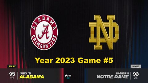 CFB 24 Alabama Crimson Tide Vs Notre Dame Fighting Irish Year 2023
