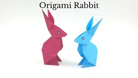 Origami Easter Rabbit Tutorial - DIY Easy Paper Crafts