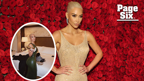 Kim Kardashian changed into another Marilyn Monroe dress after Met Gala 2022