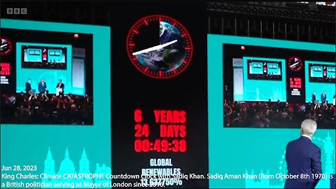 7 Year Tribulation? | Why Did King Charles Help Turn On a Climate Clock Counting the Seconds Unto 2030? (June 28th 2023) | Why Is a Climate Clock Counting Down the Seven Years Until Agenda 2030 Is Fully Implemented? (Daniel 9:27-27)