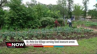 St. Pete Eco Village serving food to insecure areas