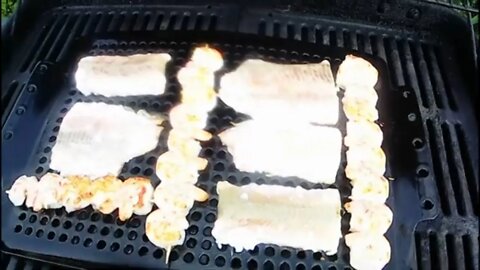 Cooking with the Bear: Grilling Pink salmon, shrimp and red skin potatoes