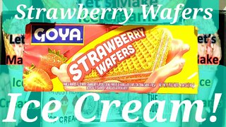 Ice Cream Making Strawberry Wafers