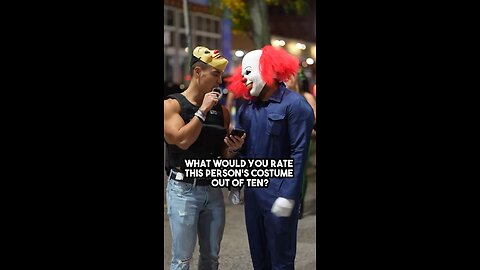 Rate his costume! 👀 #halloween #viral #rumble #freespeech