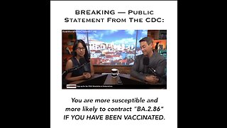 CDC on there website says that the “vaccinated” are susceptible to being reinfected