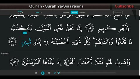 Quran Surah YaSin-YaSin [with English Voice Translation]