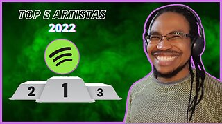 Top 5 Artistas Mais Ouvidos no Spotify ! - Retrospectiva 22 #1