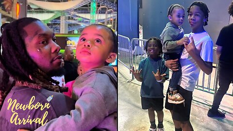 Offset Takes Son Wave To Spend Time & Toughen Up With His Older Brothers! 💪🏾