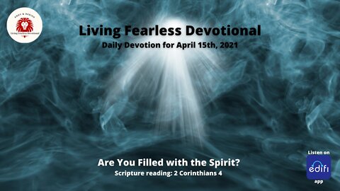 Are You Filled with the Spirit?