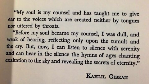 Kahlil Gibran ~ "The Saint"