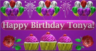 Happy Birthday 3D - Happy Birthday Tonya - Happy Birthday To You - Happy Birthday Song