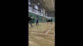 Badminton Game players