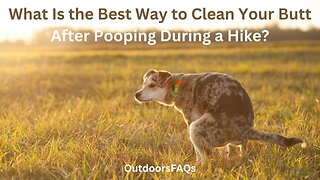 What Is the Best Way to Clean Your Butt After Pooping During a Hike?