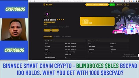 Binance Smart Chain Crypto - Blindboxes $BLES Bscpad IDO Holds. What You Get With 1000 $BSCPAD?