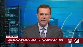 CDC recommends shorter COVID isolation