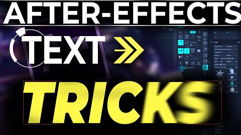 After-Effects: Text Tricks (In 2 MINUTES)