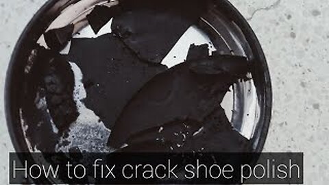 How to dry shoe polish wet again