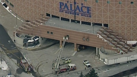 Fire reported at The Palace of Auburn Hills