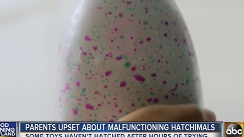 Parents upset about malfunctioning Hatchimals