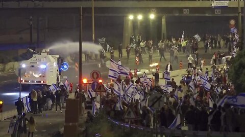 Tel Aviv / Israel - Anti-government protesters rally - 25.03.2023