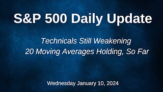 S&P 500 Daily Market Update for Wednesday January 10, 2024