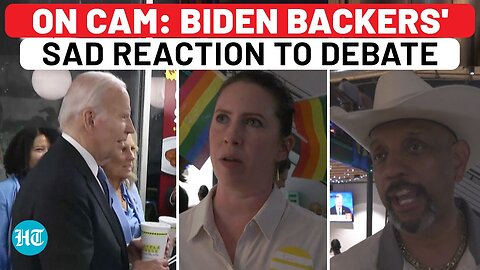 On Cam: Biden Supporters' Disappointed Reaction To Debate With Trump | USA President Election 2024