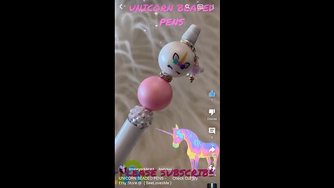 UNICORN BEADED PENS