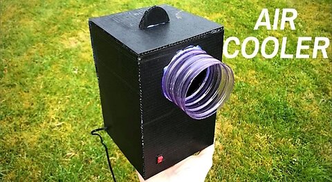 How to make a powerful air cooler at home.