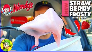 Wendy's® 👧 NEW STRAWBERRY FROSTY® Review 🍓🍦🥄 NOW NATIONWIDE! 🇺🇸 Peep THIS Out! 🕵️‍♂️
