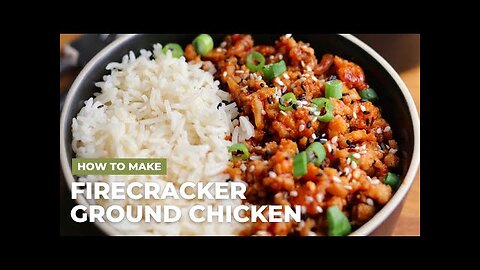 Firecracker Ground Chicken | A Simple Macro Friendly Meal Prep Recipe
