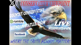 LIVE TONIGHT, WORLD PREMIER OF CONSERVATIVE VIEWPOINT 6PM EST HOPE TO SEE YOU THERE
