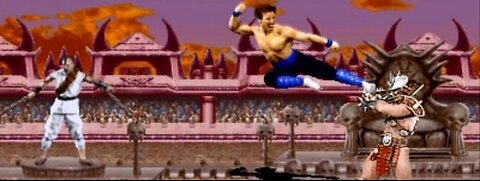 Mortal Kombat 2 arcade Johnny Cage Gameplay