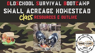 City and Suburban Homesteading Old school Survival Bootcamp