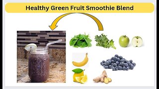 Healthy Green Fruit Smoothie Blend #Smoothies #healthy #healthylifestyle