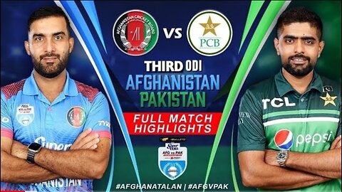 Pakistan VS Afghanistan 3rd ODI 2023 Full Highlights |PAK VS AFG