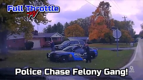 Police Chase A Car Theft Gang!