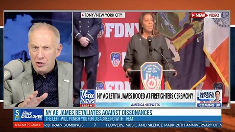 Some of New York's brave firefighters exercised their constitutional rights by expressing their feelings to NY AG Letitia James about her actions towards Donald Trump, but such actions are not permitted in her city.