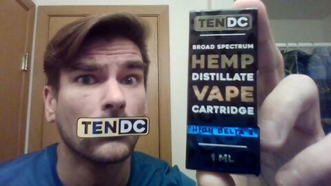 TEN DC (Ten Dollar Cartridge) CDT D8 THC review! (cookies and cream)