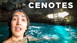 Swimming in AMAZING CENOTES in Tulum, Mexico