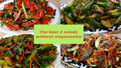 The best 4 salads without mayonnaise, SALADS RICH IN VITAMINS