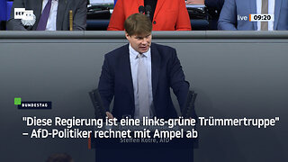 "Diese Regierung ist eine links-grüne Trümmertruppe" – AfD-Politiker rechnet mit Ampel ab