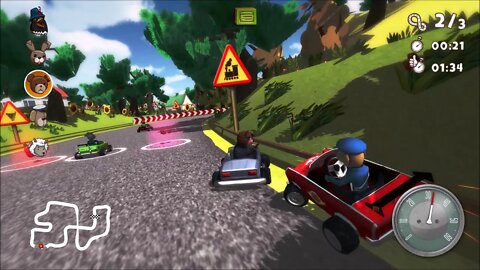 Teddy Floppy Ear: The Race - Driving Badly And STILL Beating Lamb! - Video Game Scrapyard