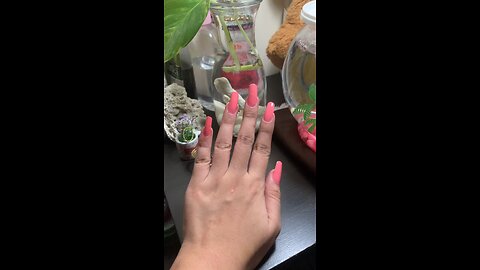 Simple barbie nails