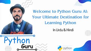 Welcome to PythonGuruAI channel. Welcoming video from AI generated image