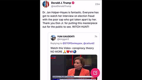 Trump Retruthed Dr. Jan Halper-Hayes