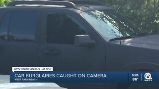 West Palm Beach car burglaries caught on camera