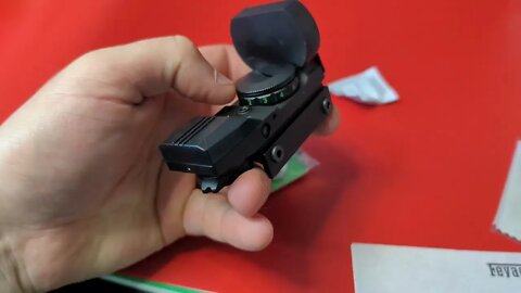 Unboxing:Feyachi Reflex Sight - Adjustable Reticle (4 Styles) Both Red and Green in one Sight!