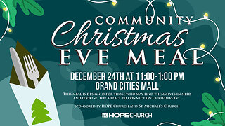 GFBS Interview: Patrick Severson of Hope Church for the Christmas Eve Meal in Grand Cities Mall