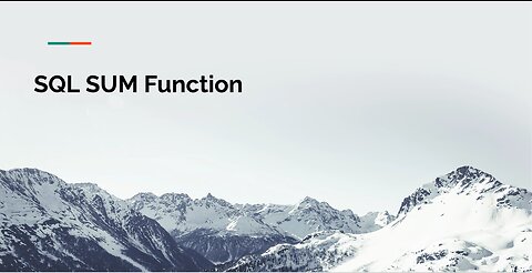SQL SUM Function Tutorial